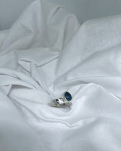 Load image into Gallery viewer, Cornish blue seaglass ring
