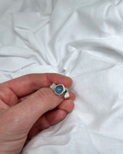 Load image into Gallery viewer, Cornish blue seaglass ring
